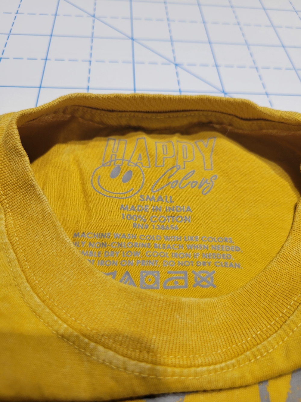Yellow 'Not My First Rodeo' Cropped Graphic Tee - Picture 2 of 3